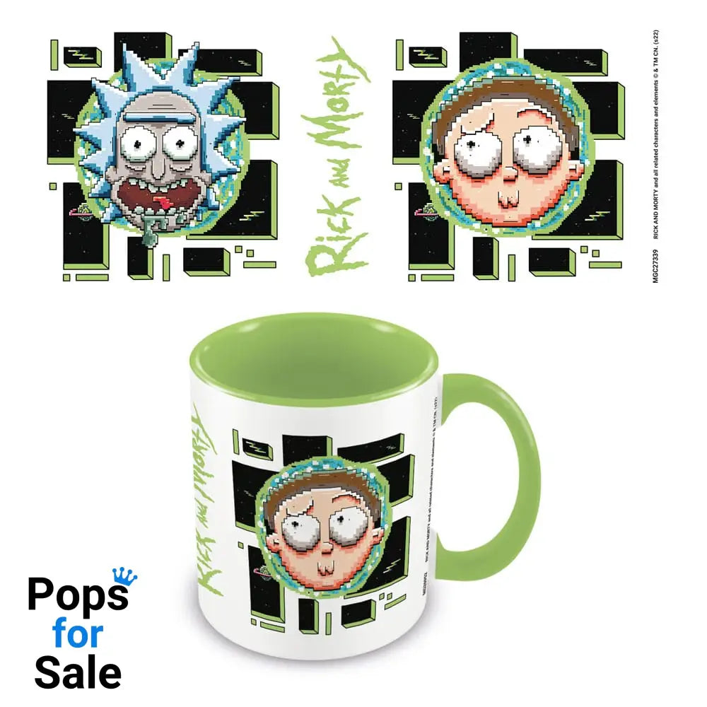 Rick and Morty Mug Pixel Breakout Cups & Mugs