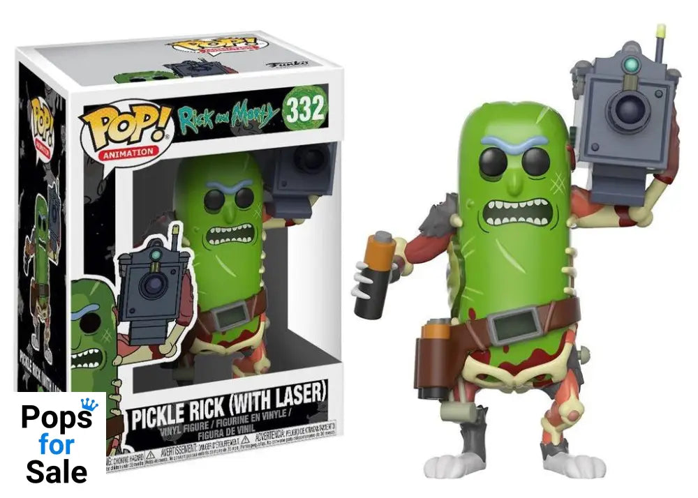 Rick and Morty POP! Animation Vinyl Figure Pickle Rick with Laser 9 cm