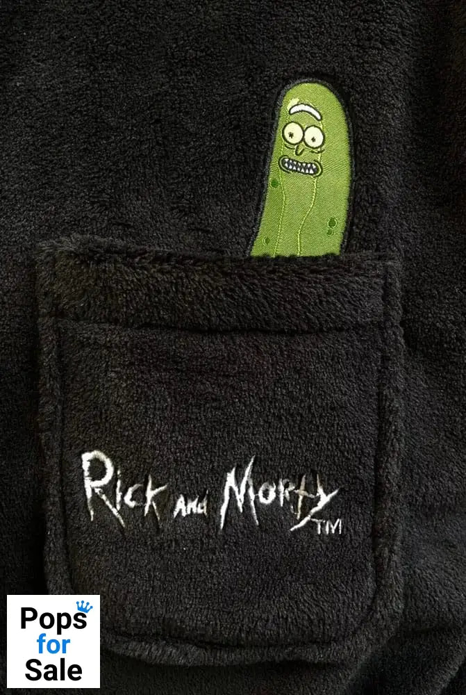 Rick & Morty Fleece Bathrobe Pickle Rick