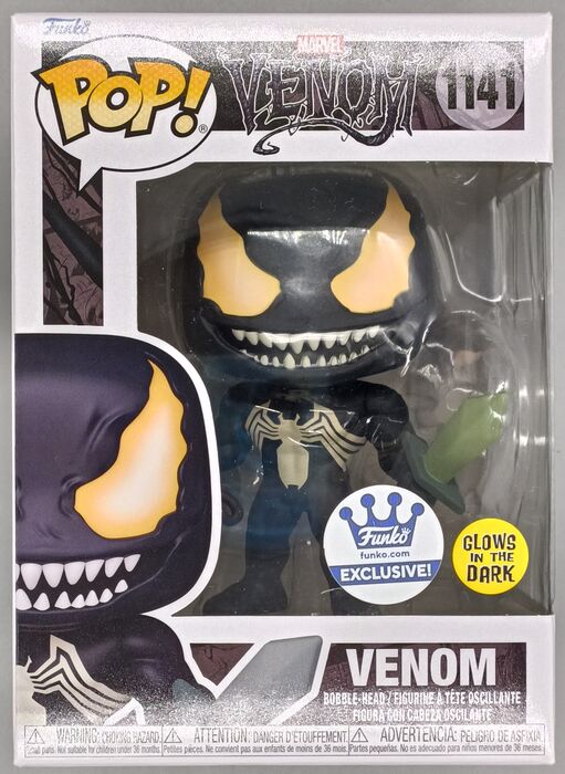 #1141 Venom (w/ Weapons) Glow Marvel Venom Funko POP