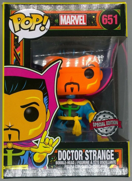 #651 Doctor Strange (Blacklight) - Marvel Funko POP