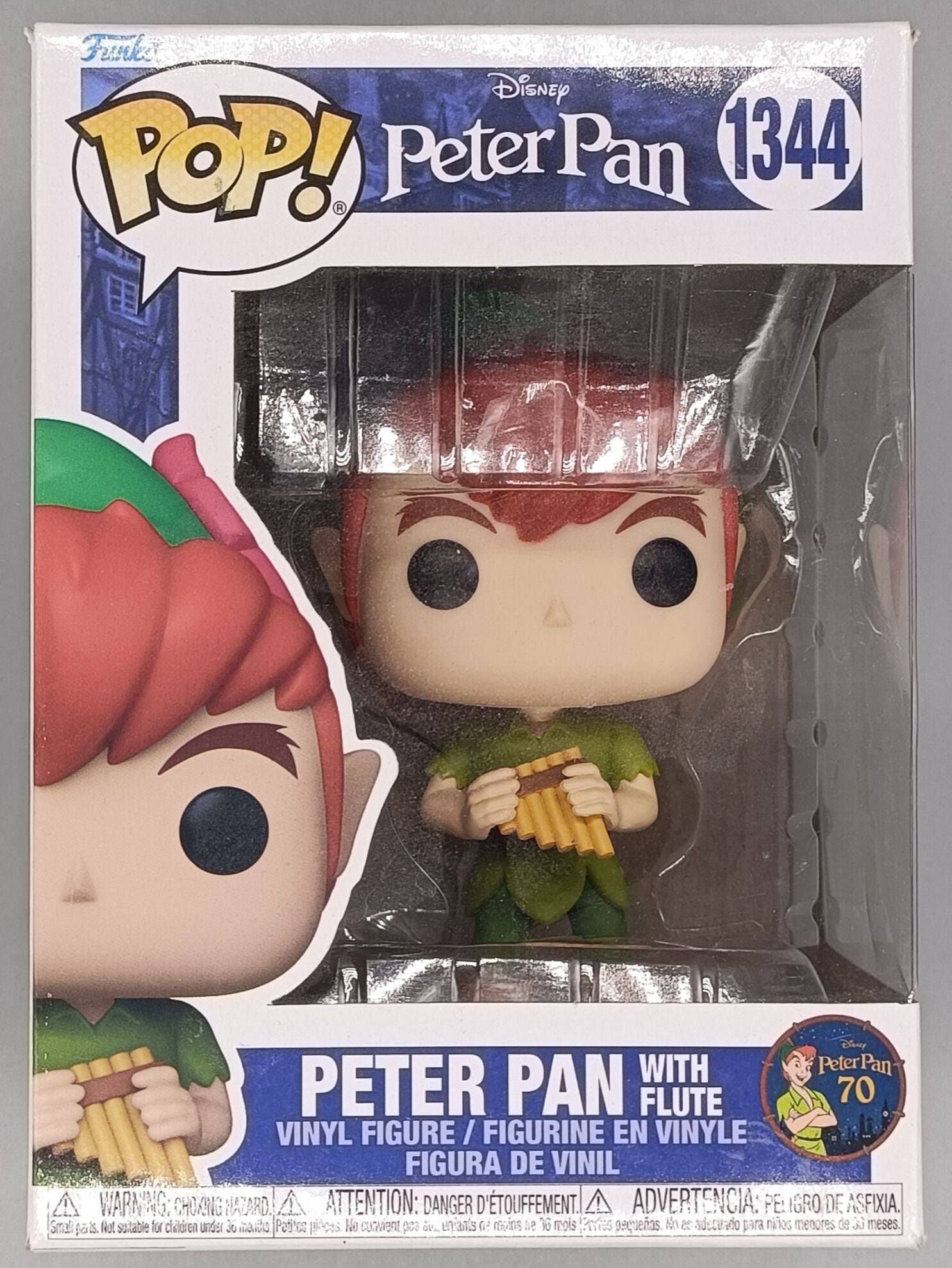 1344 Peter Pan (with Flute) Disney Peter Pan - Funko POP - Box Damaged