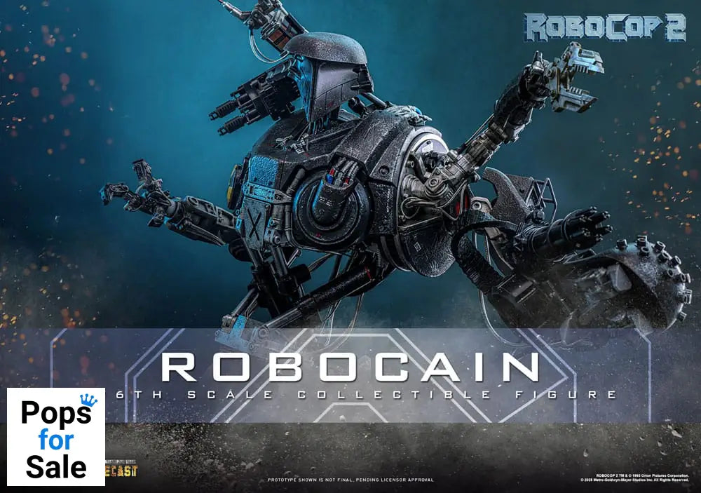 RoboCop 2 Movie Masterpiece Diecast Action Figure 1/6 RoboCain 40 cm