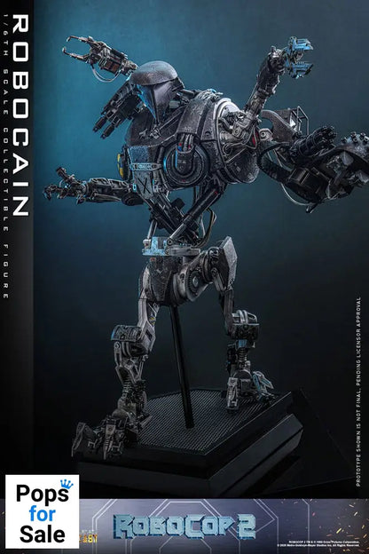 RoboCop 2 Movie Masterpiece Diecast Action Figure 1/6 RoboCain 40 cm Action figures 30cm