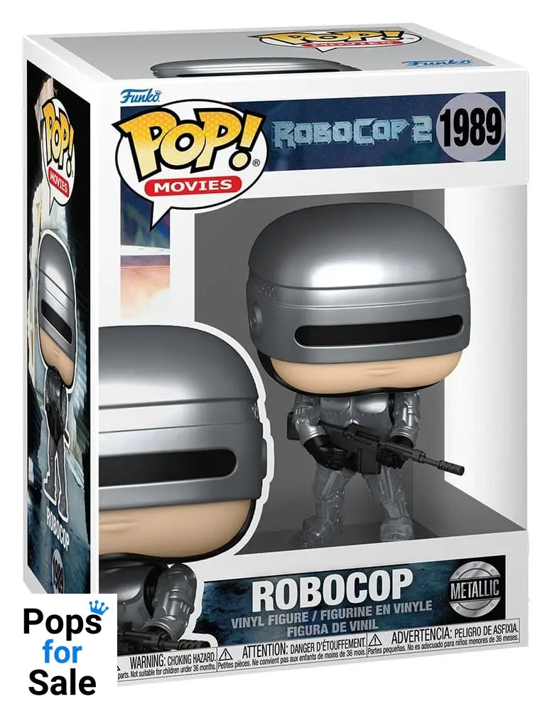 Robocop POP! Movies Vinyl Figures Robocop (Metallic) with Chase 9 cm Assortment (6)