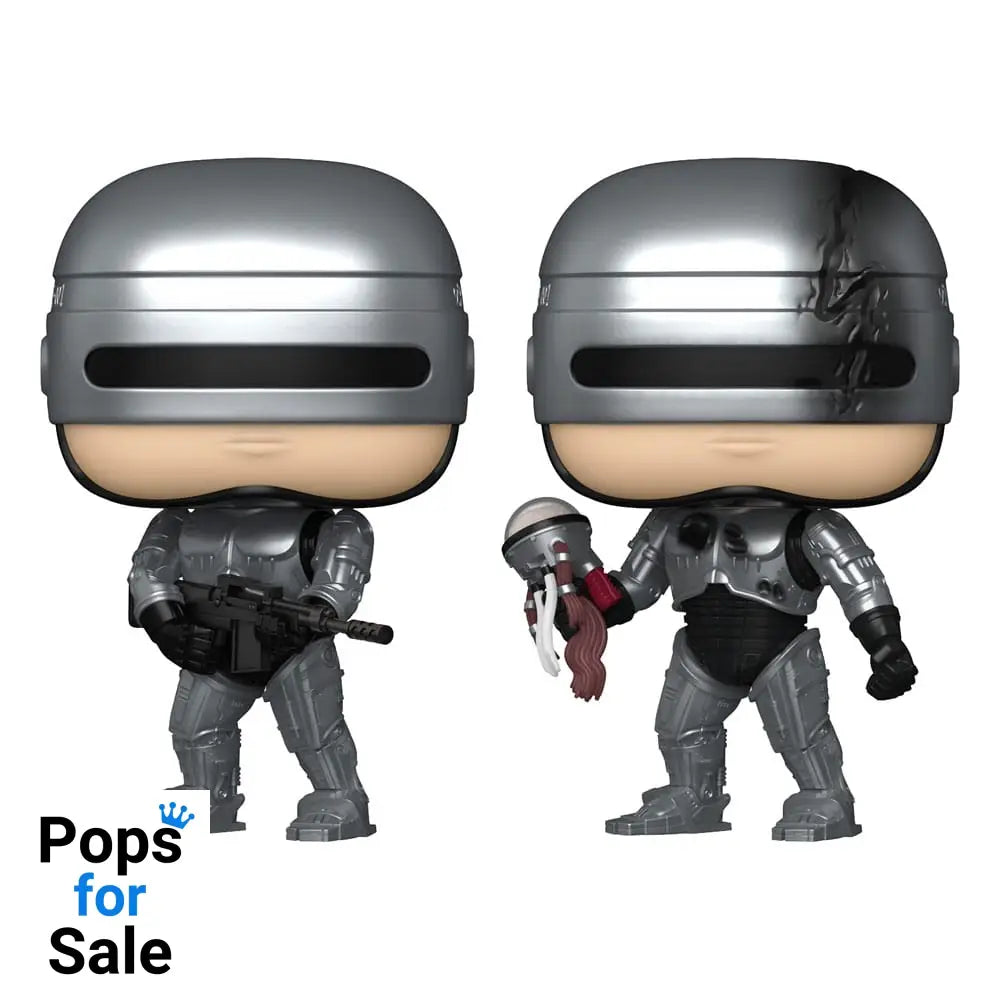 Robocop POP! Movies Vinyl Figures Robocop (Metallic) with Chase 9 cm Assortment (6)