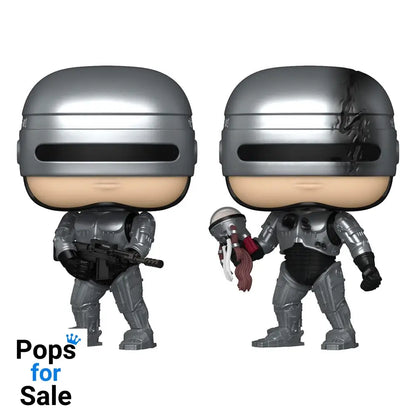 Robocop POP! Movies Vinyl Figures Robocop (Metallic) with Chase 9 cm Assortment (6)