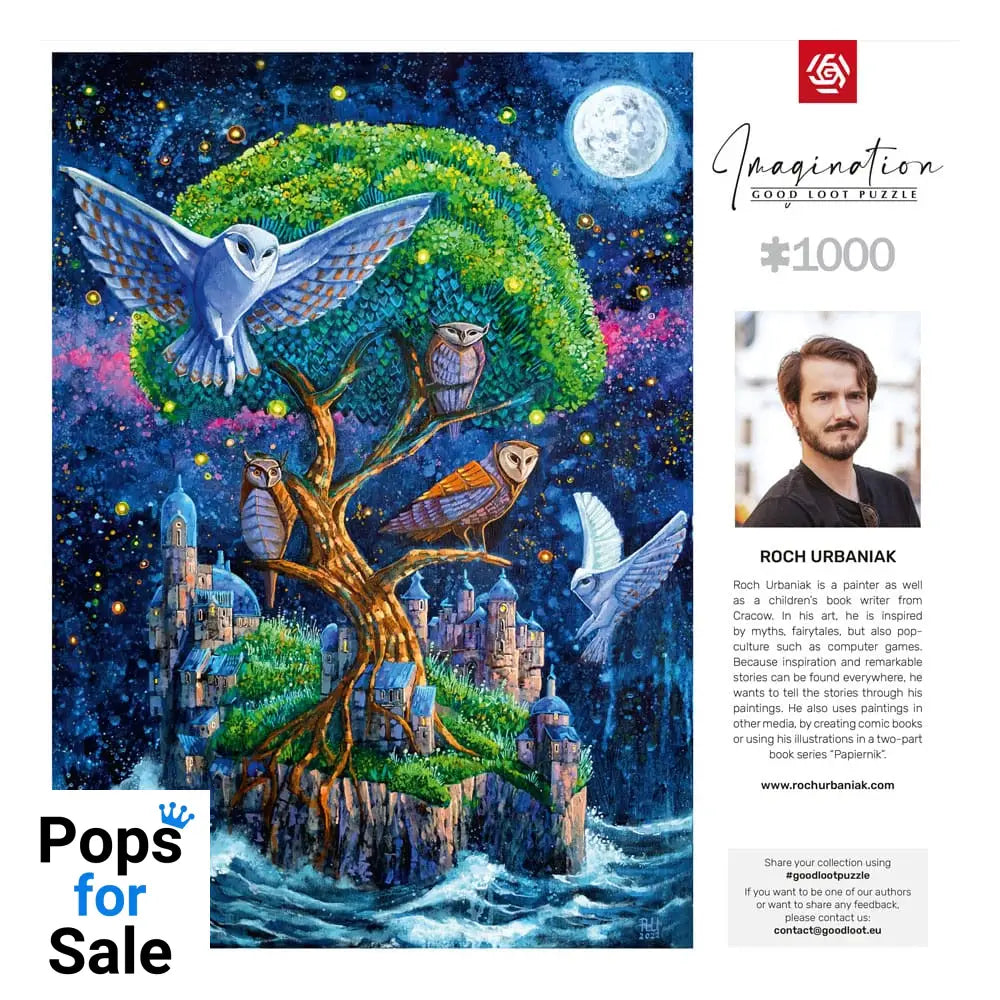 Roch Urbaniak Imagination Puzzle Owl Island / Wyspa Sów (1000 pieces)