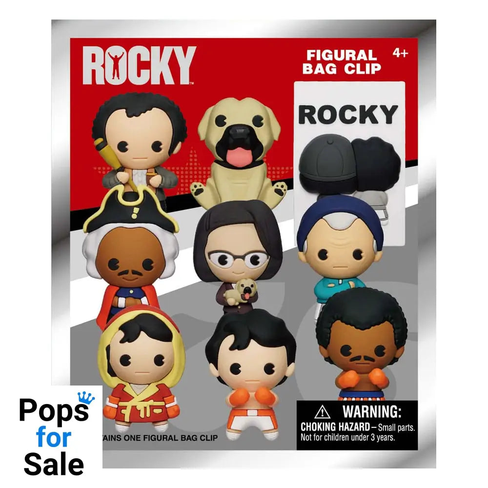 Rocky 3D PVC Bag Clips Series 1 Display (24)