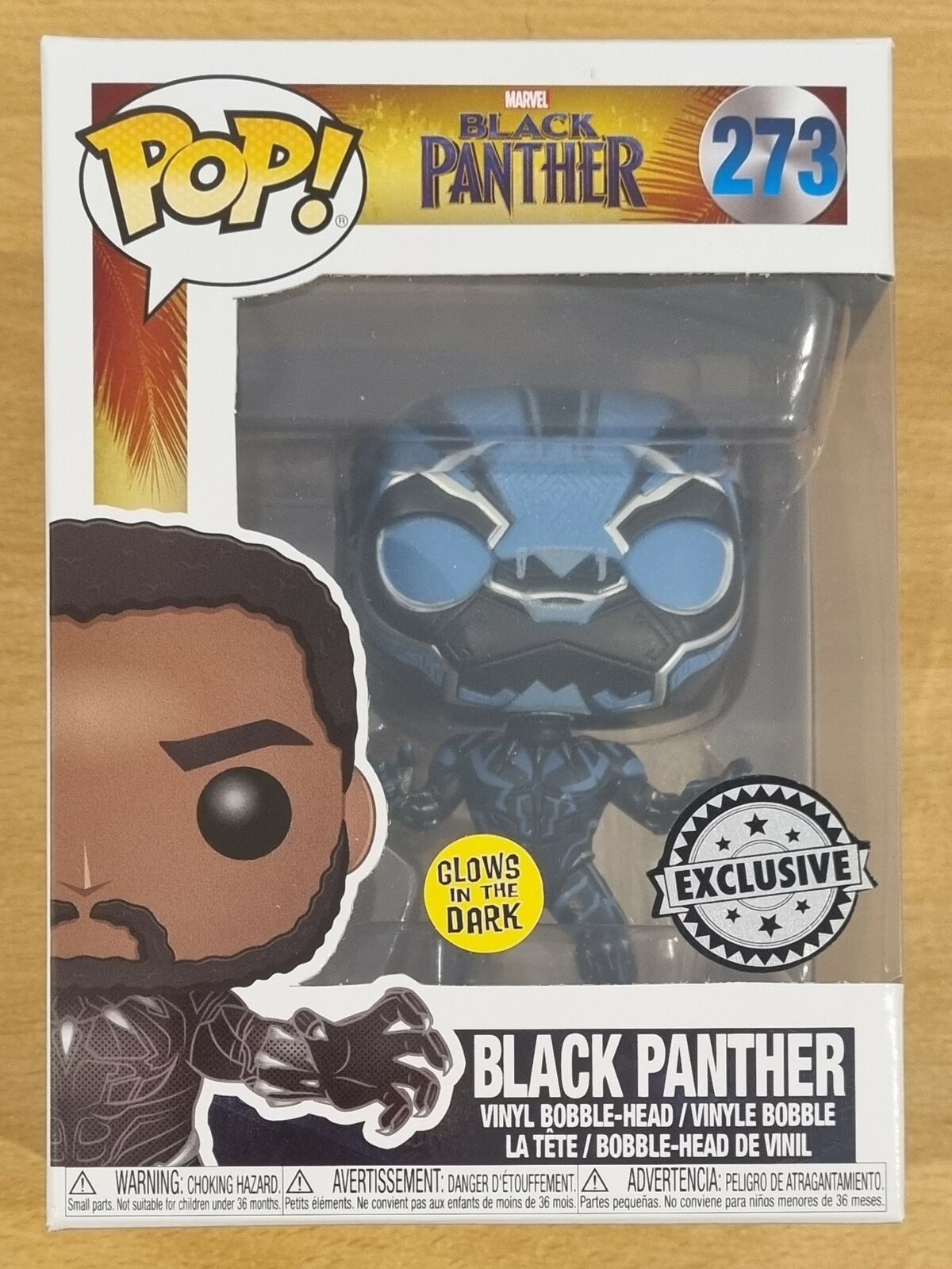 #273 Black Panther - Glow - Marvel Black Panther Funko POP