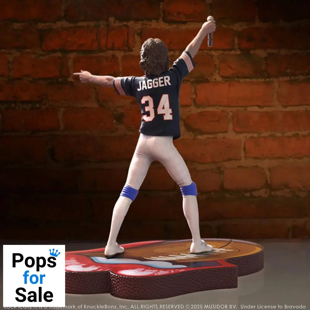 Rolling Stones Rock Iconz Statue Mick Jagger US Tour 1981 (Black Jersey) 22 cm