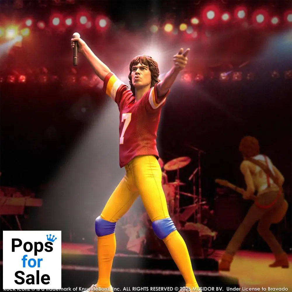 Rolling Stones Rock Iconz Statue Mick Jagger US Tour 1981 (Burgundy Jersey) 22 cm