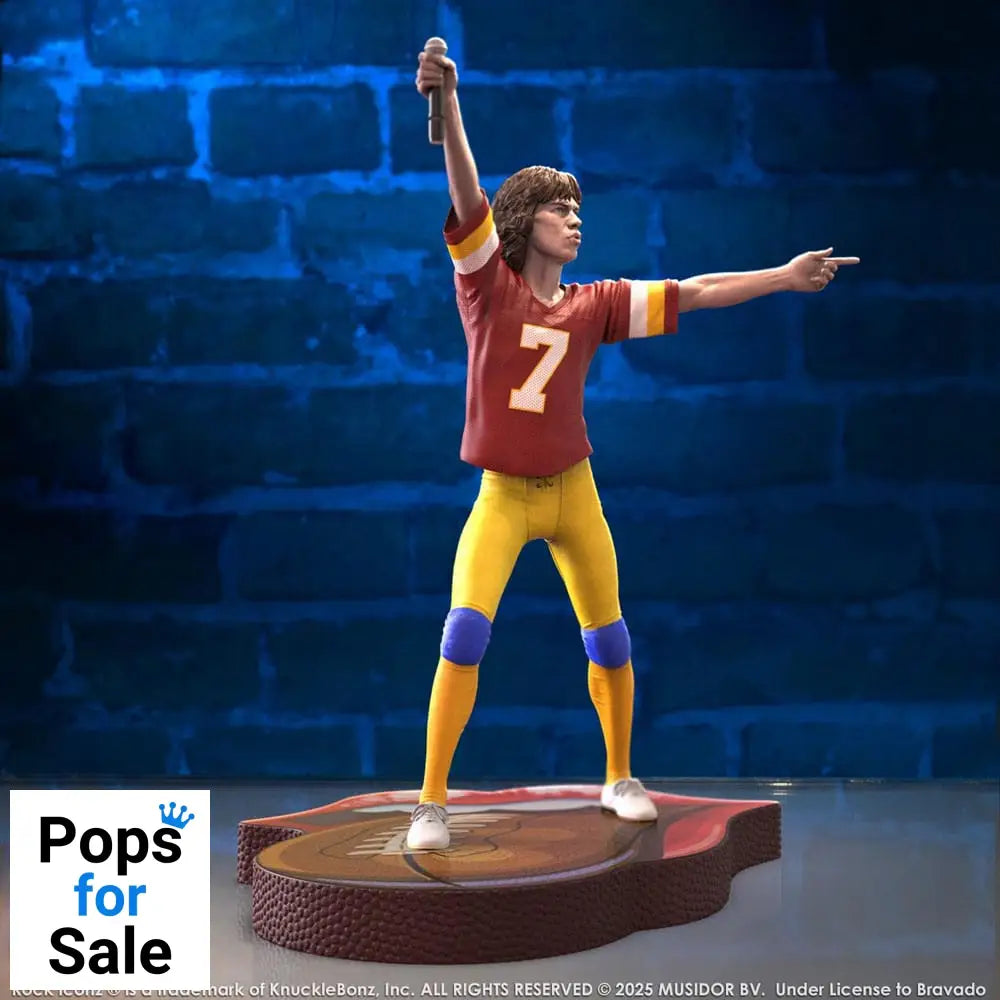 Rolling Stones Rock Iconz Statue Mick Jagger US Tour 1981 (Burgundy Jersey) 22 cm