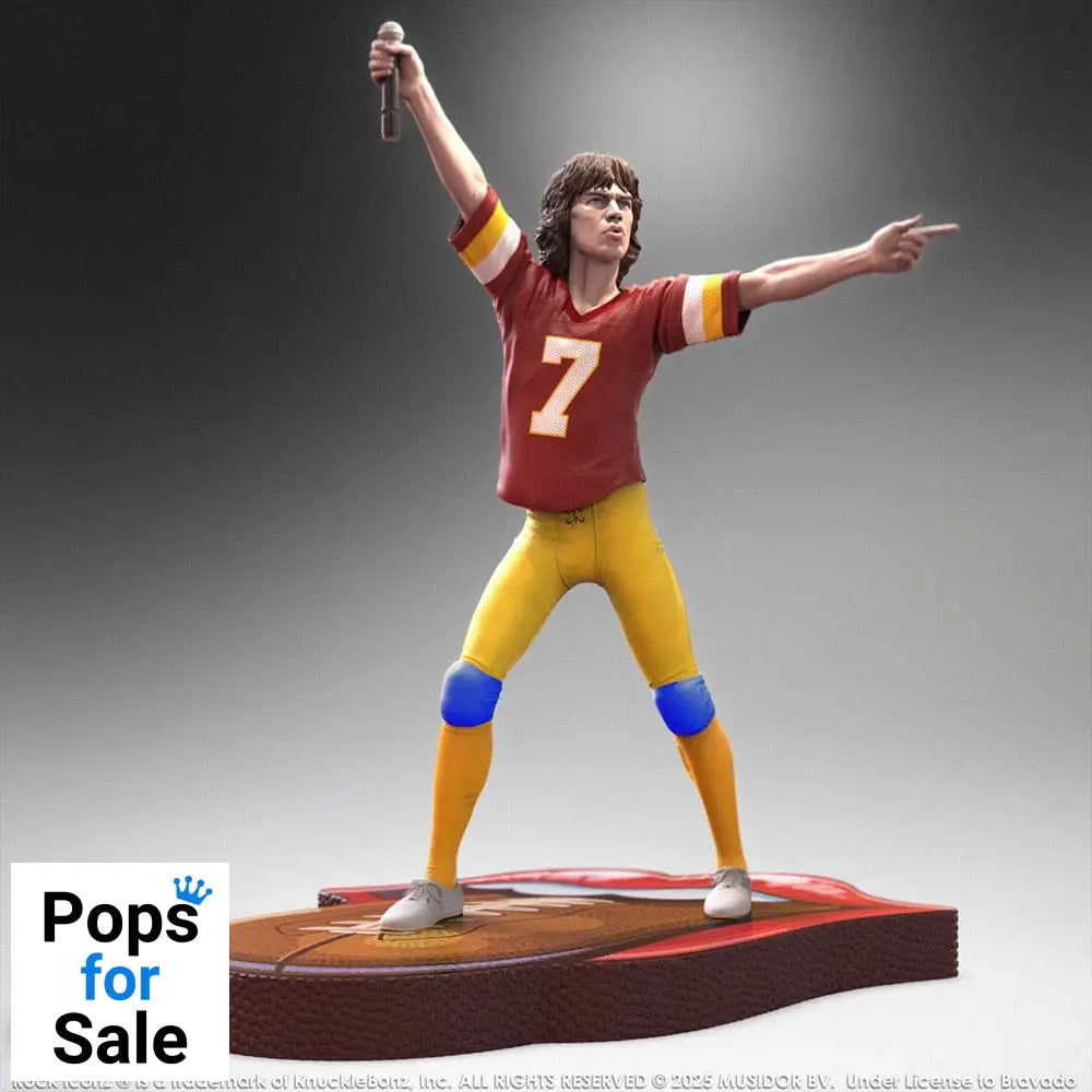 Rolling Stones Rock Iconz Statue Mick Jagger US Tour 1981 (Burgundy Jersey) 22 cm