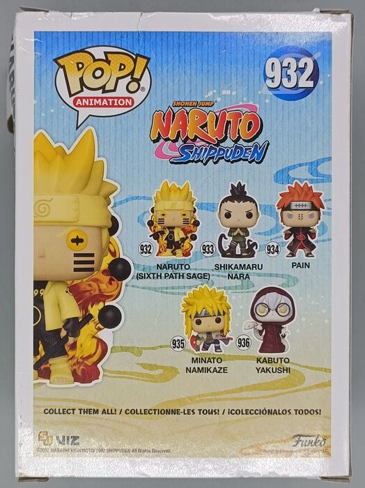 932 Naruto Sixth Path Sage - Naruto Shippuden - Box Damaged Funko POP