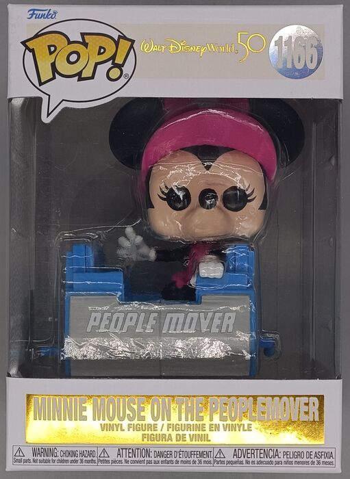 #1166 Minnie Mouse (on the PeopleMover) Disney - Box Damaged Funko POP