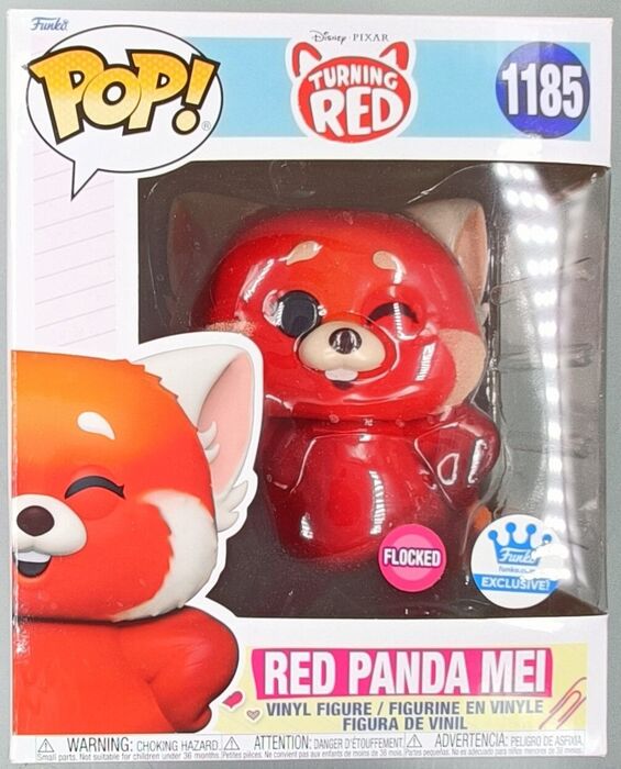 1185 Red Panda Mei - 6 Inch - Flocked Disney Turning Red - Box Damaged Funko POP
