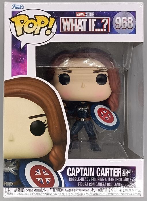#968 Captain Carter (Stealth Suit) Marvel What if...? Box Damaged Funko POP
