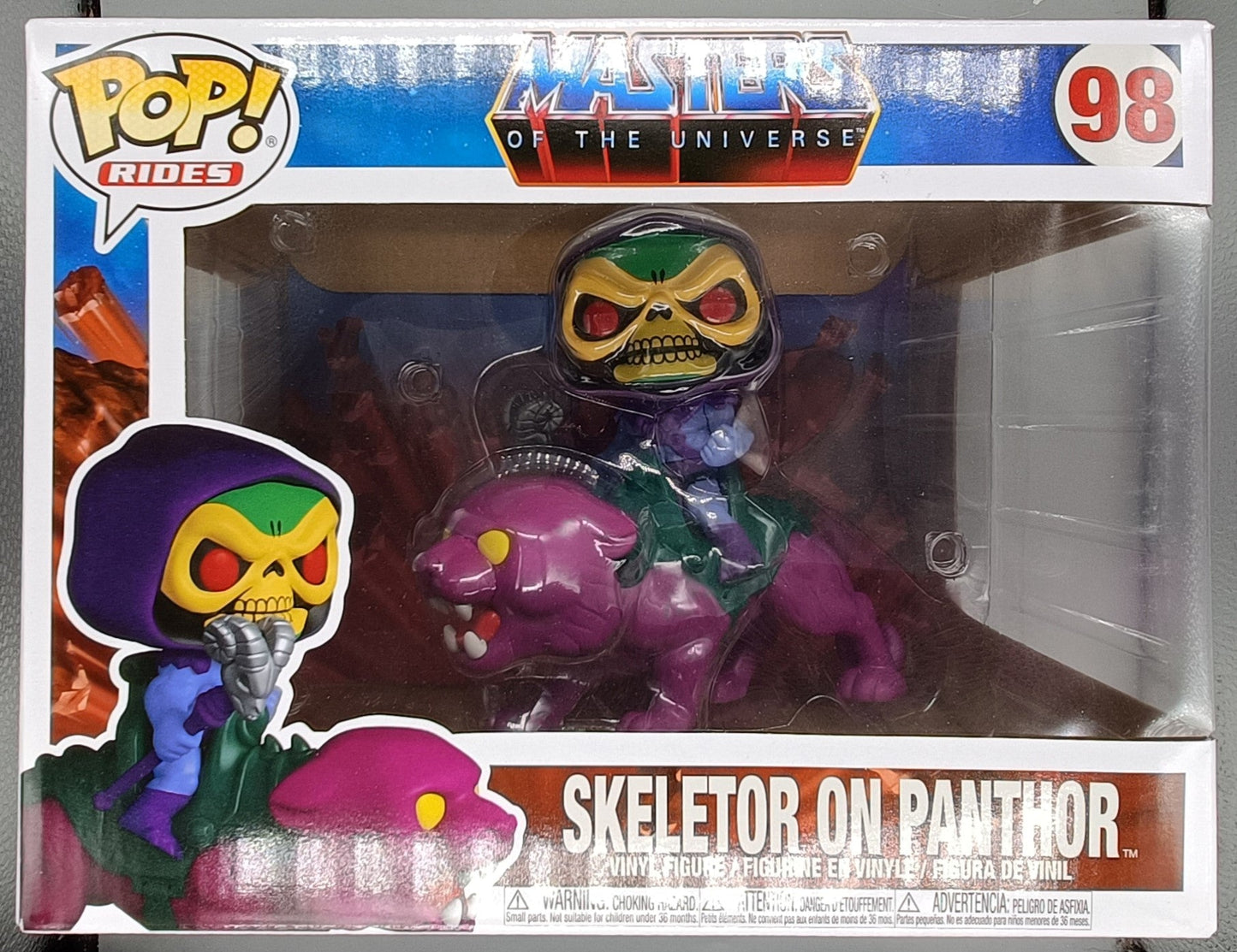 98 Skeletor on Panthor - Rides - Masters of the Universe Funko POP