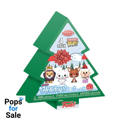 Rudolph Holiday 2024 Pocket POP! Vinyl Keychains 4-Pack Tree Holiday Box 4 cm