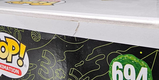 #694 King of $#!+ (with Sound) - Deluxe - Rick and Morty - Box Damaged Funko POP