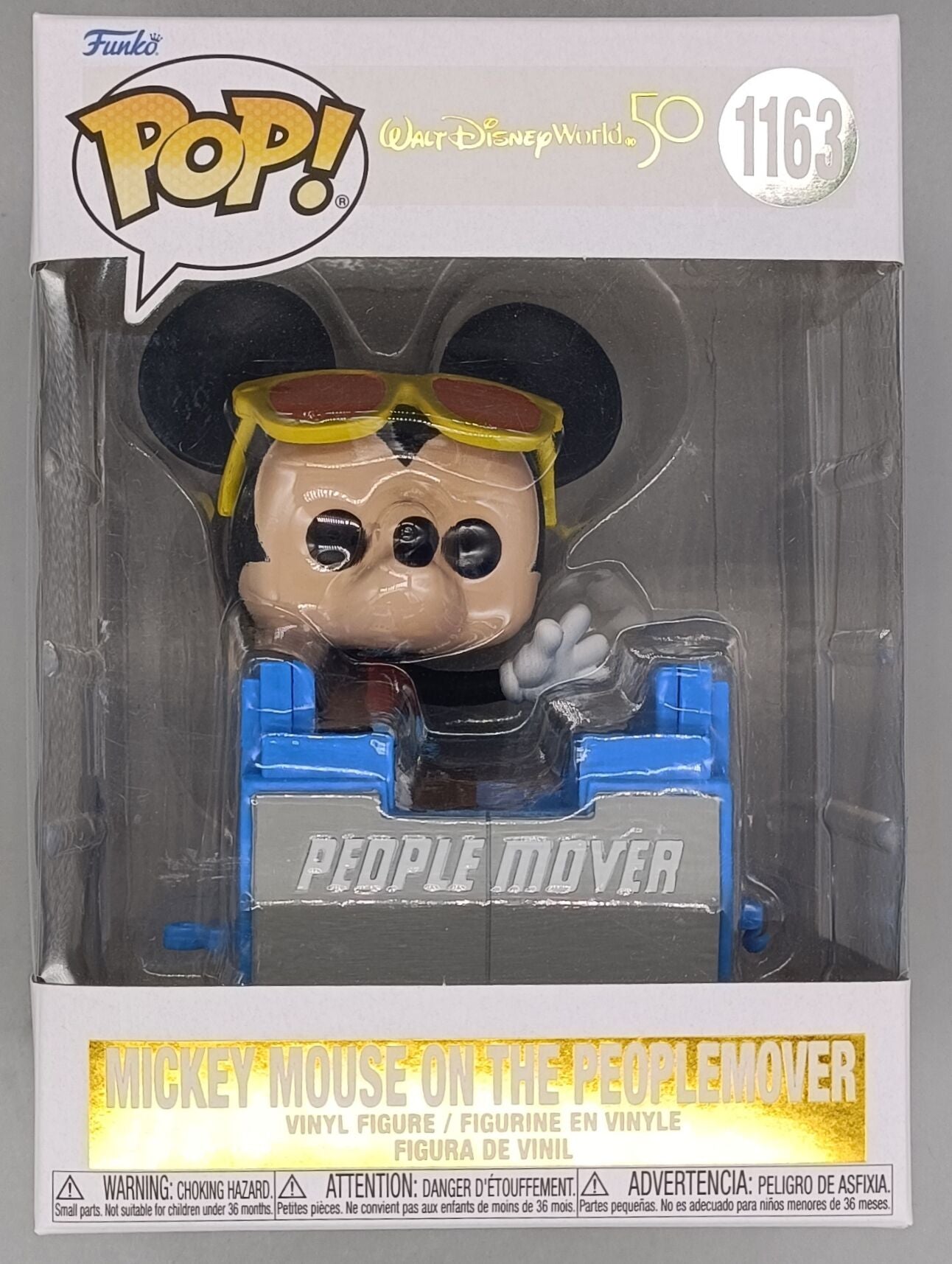 1163 Mickey Mouse (on the PeopleMover) - Disney Funko POP