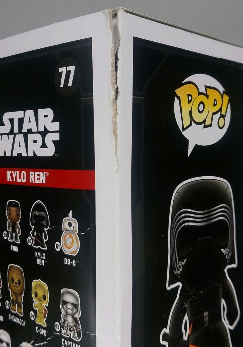#77 Kylo Ren (Hoodless) - Star Wars - Box Damaged Funko POP