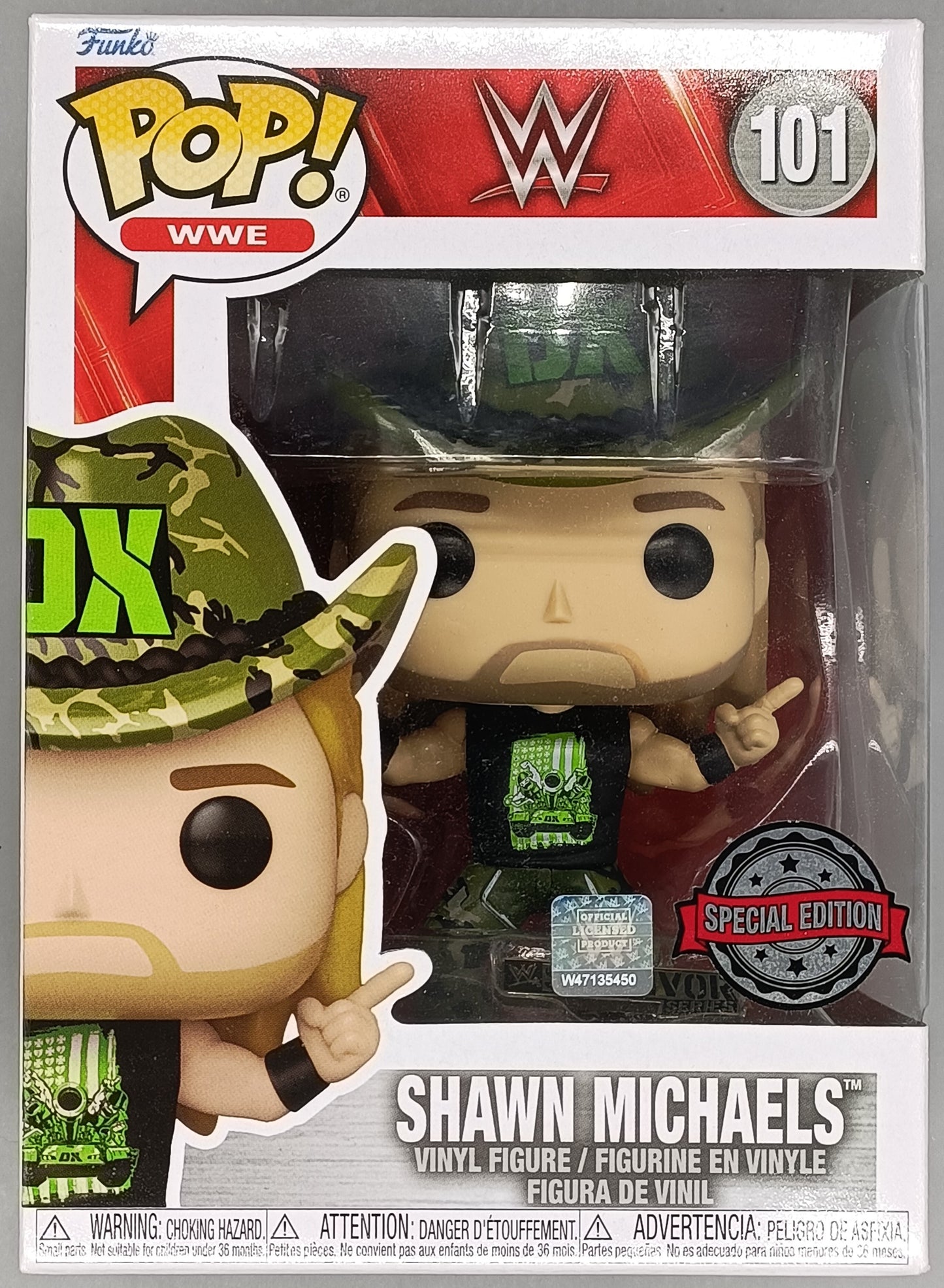 101 Shawn Michaels (D-Generation X) - WWE - Funko POP - Box Damaged