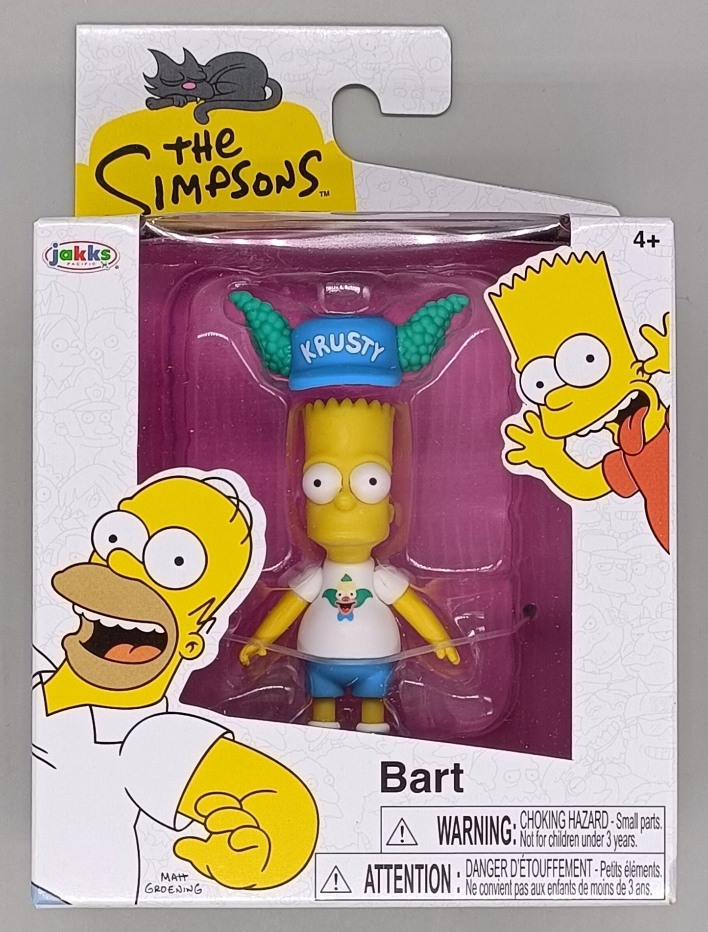 The Simpsons Mini Figure Wave 3 - Bart w/Krusty Hat - 7cm - Jakks - [New]