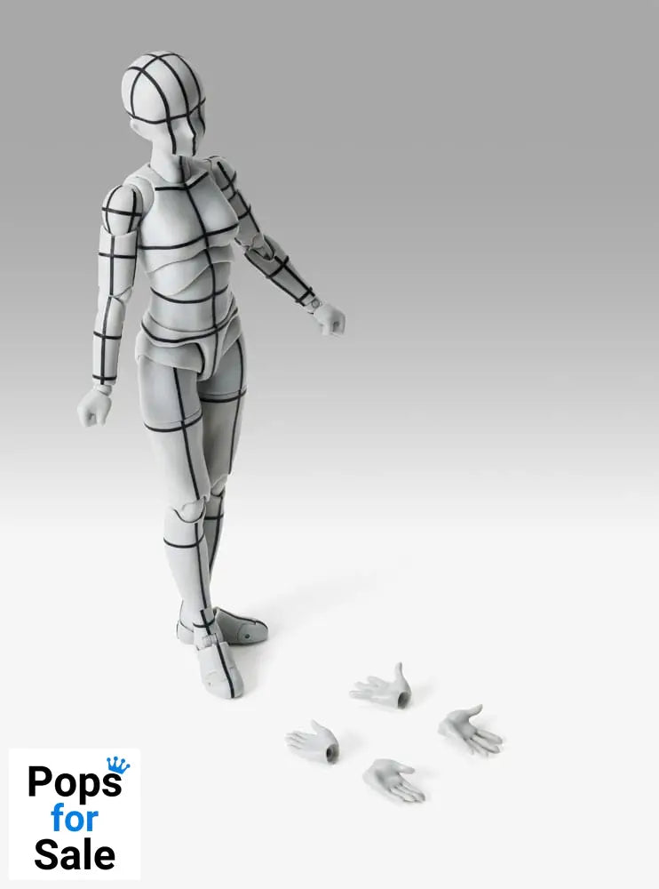 S.H.Figuarts Action Figure Body-Chan Sports Edition Wire Frame (Gray Color Ver.) 15 cm NEW