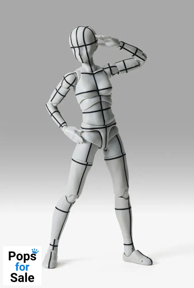 S.H.Figuarts Action Figure Body-Chan Sports Edition Wire Frame (Gray Color Ver.) 15 cm NEW