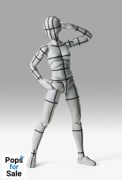 S.H.Figuarts Action Figure Body-Chan Sports Edition Wire Frame (Gray Color Ver.) 15 cm NEW