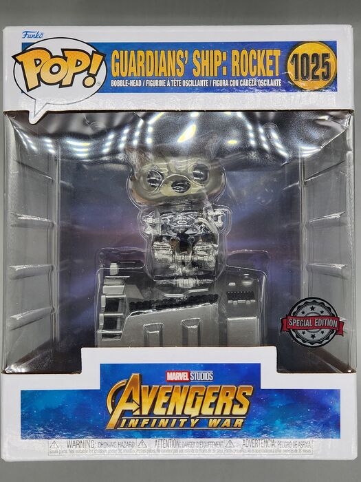 #1025 Guardians' Ship Rocket Deluxe Marvel Avengers I Box Damaged Funko POP
