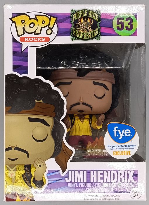 #53 Jimi Hendrix (Monterey) - Rocks - Box Damaged Funko POP