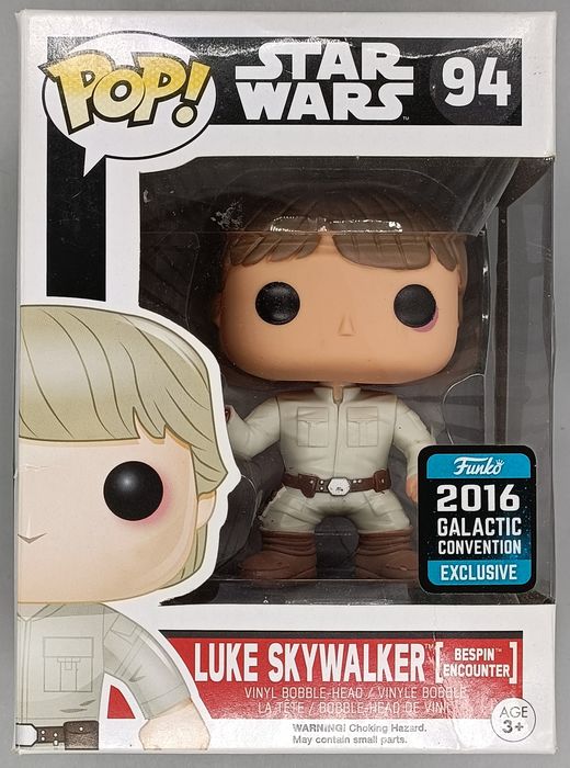 #94 Luke Skywalker (Bespin Encounter) Star Wars 2016 Box Damaged Funko POP