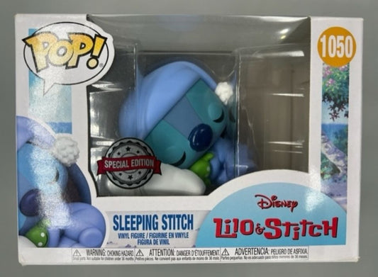 #1050 Sleeping Stitch - Disney Lilo & Stitch - Box Damaged Funko POP