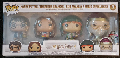 Harry Potter- Hermione- Ron- Dumbledore Funko POP - Box Damaged
