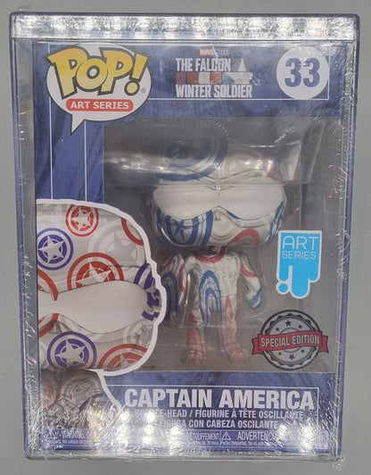 33 Captain America (Falcon) - Art Series - Marvel Funko POP