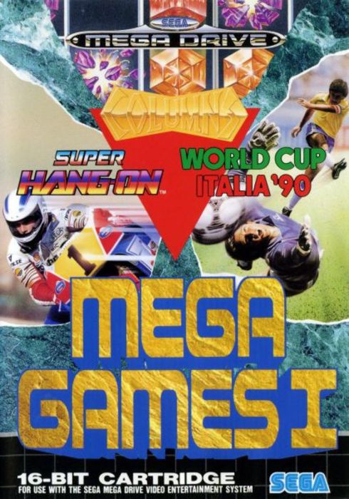 Mega Games 1 (Super Hang-On, Columns, World Cup Italia 90) for Sega Mega Drive (MD) - [No Manual]