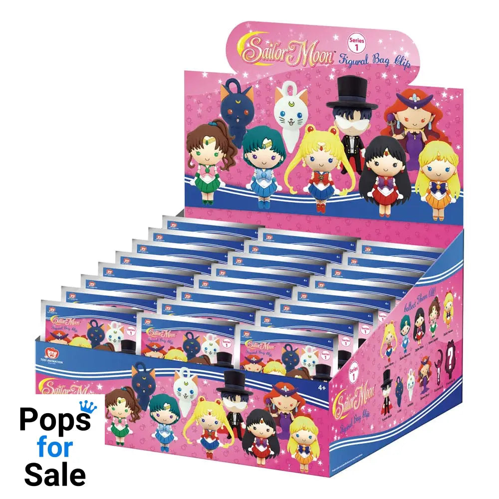 Sailor Moon 3D PVC Bag Clips Series 1 Display (24)