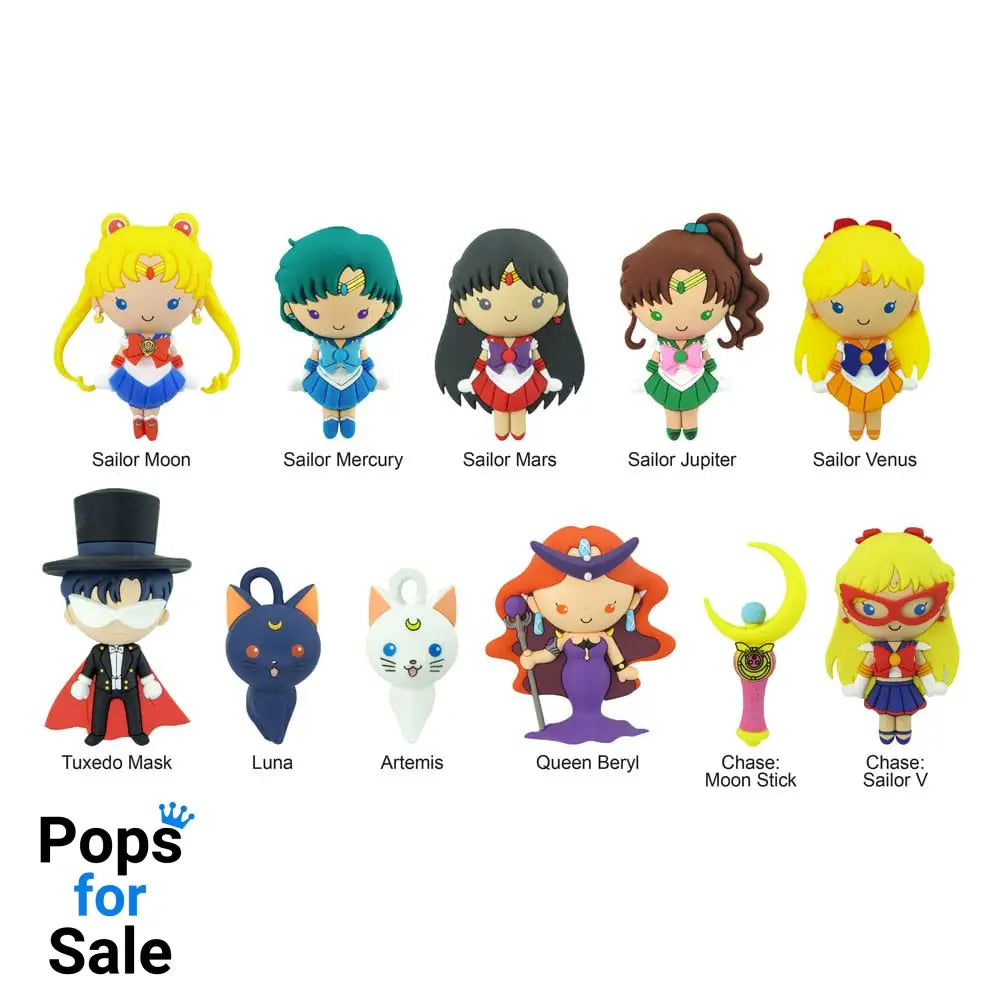 Sailor Moon 3D PVC Bag Clips Series 1 Display (24)