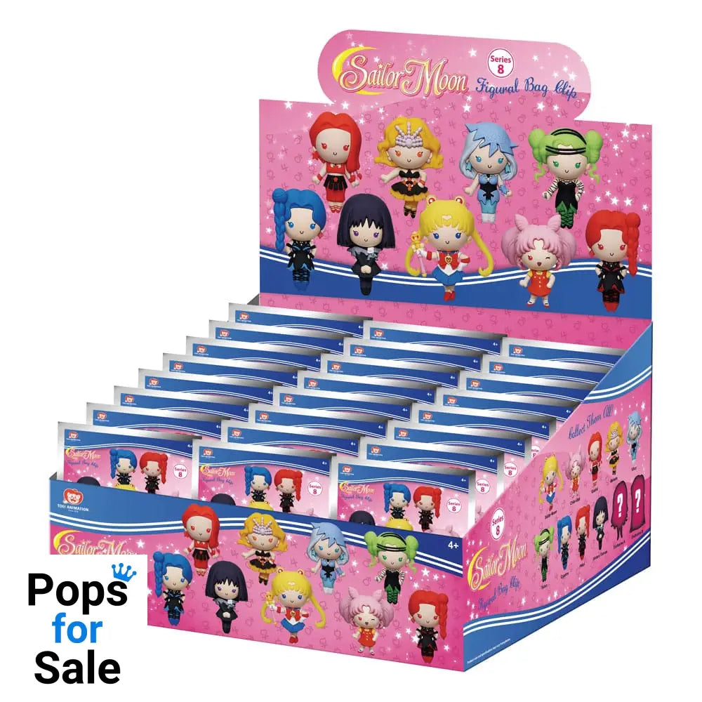 Sailor Moon 3D PVC Bag Clips Series 8 Display (24)