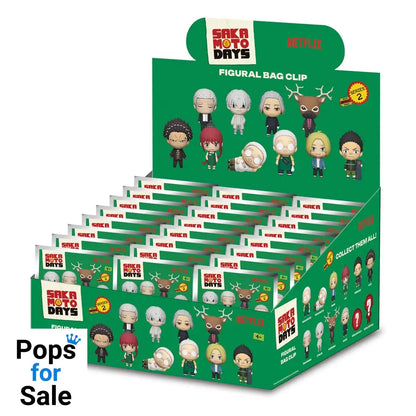 Sakamoto Days 3D Foam Bag Clips Series 2 Display (24) Keyrings,Blind Boxes