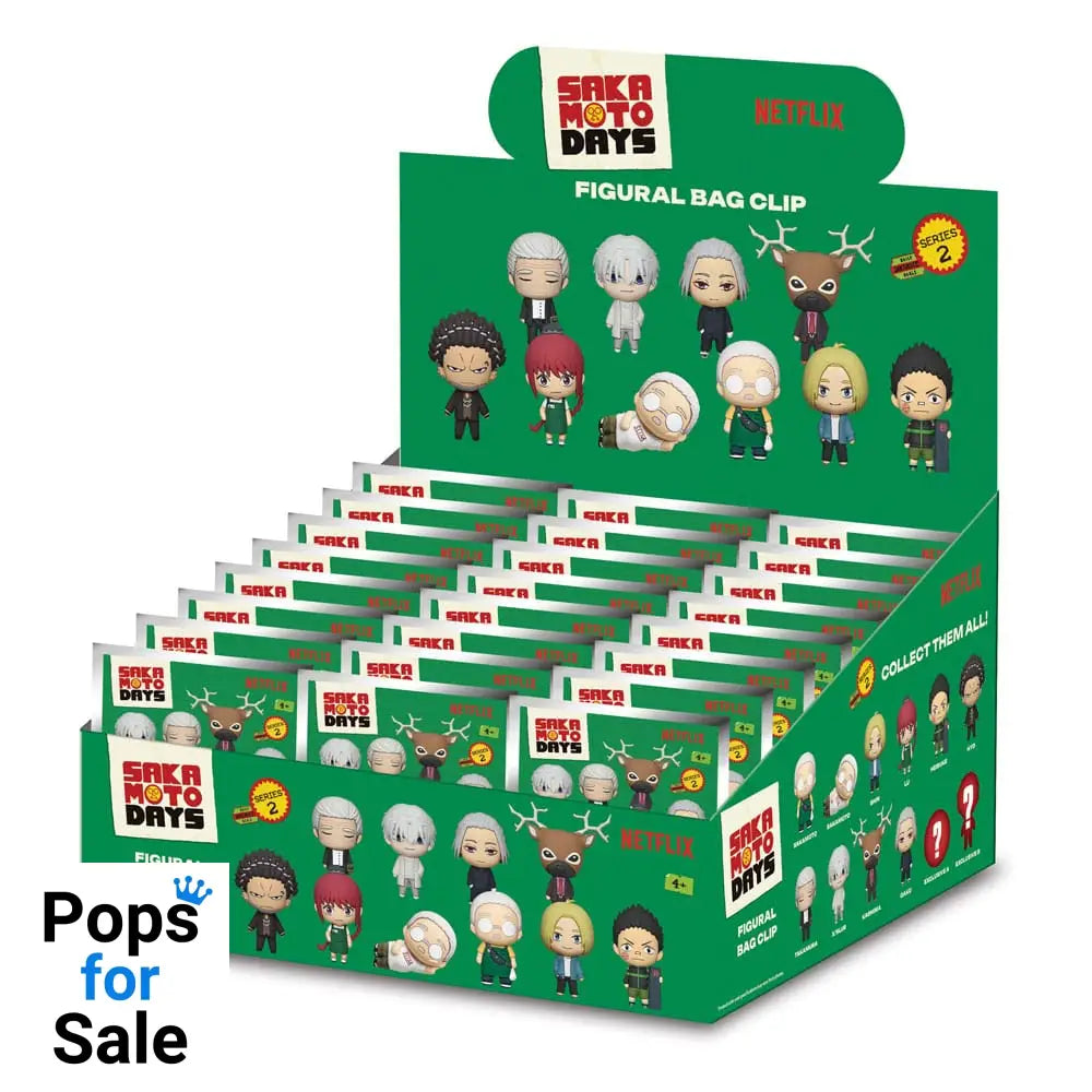 Sakamoto Days 3D Foam Bag Clips Series 2 Display (24)