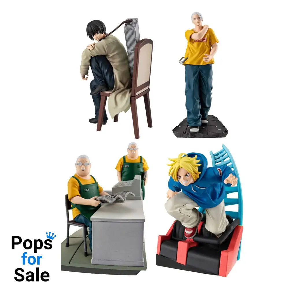 Sakamoto Days Petitrama EX Series Trading Figure 4-Set Cut Out Scenes Set 9 cm Mini-figures