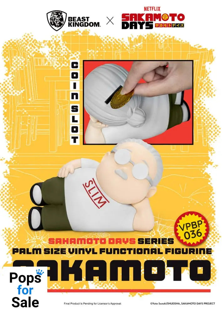 Sakamoto Days Piggy Vinyl Bank Taro Sakamoto 14 cm