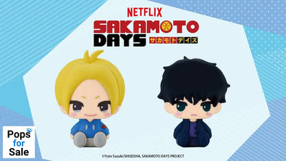 Sakamoto Days Pote Raba Rubber Mascot PVC Mini Figure Asakura Shin & Seba Natsuki 8 cm