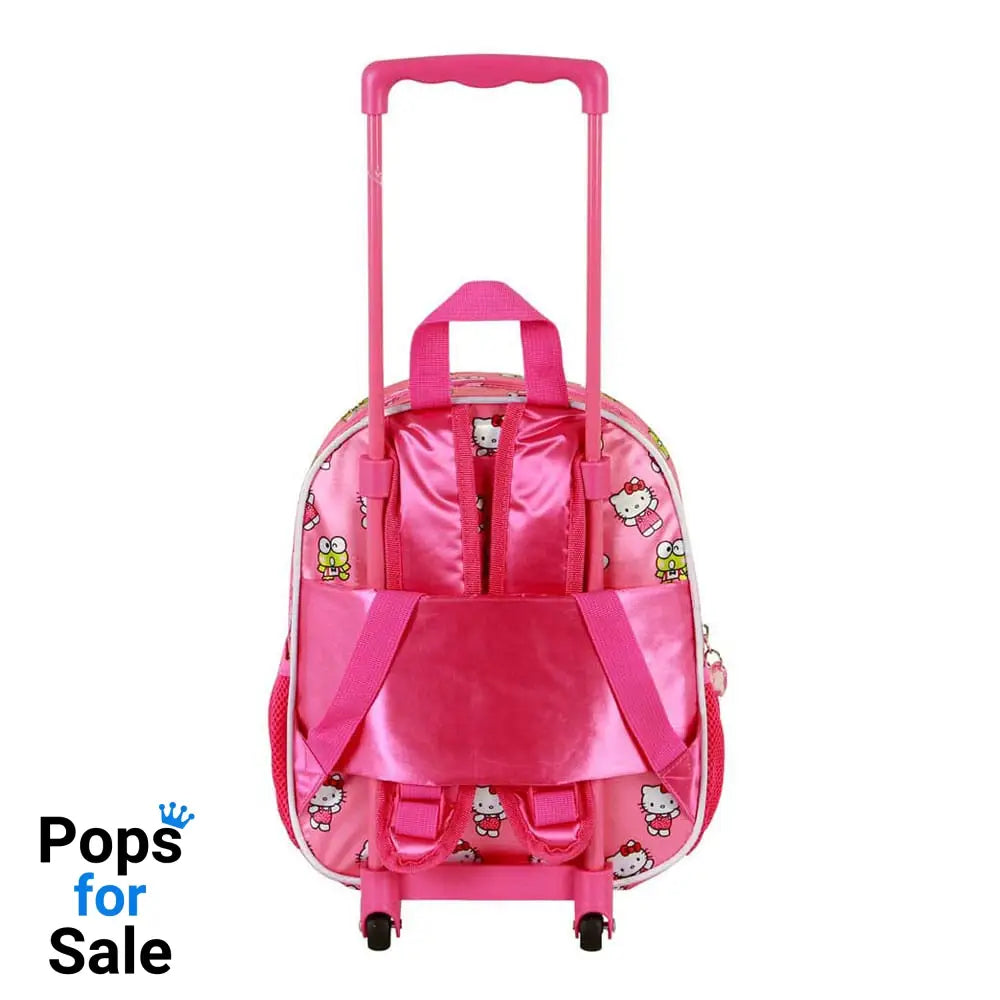 Sanrio 3D Backpack with Wheels Hello Kitty Funny Pink Small