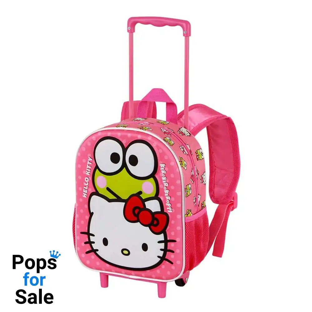 Sanrio 3D Backpack with Wheels Hello Kitty Funny Pink Small