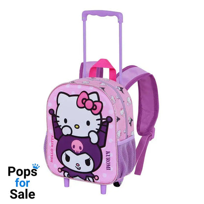 Sanrio 3D Backpack with Wheels Hello Kitty Playful Pink Small